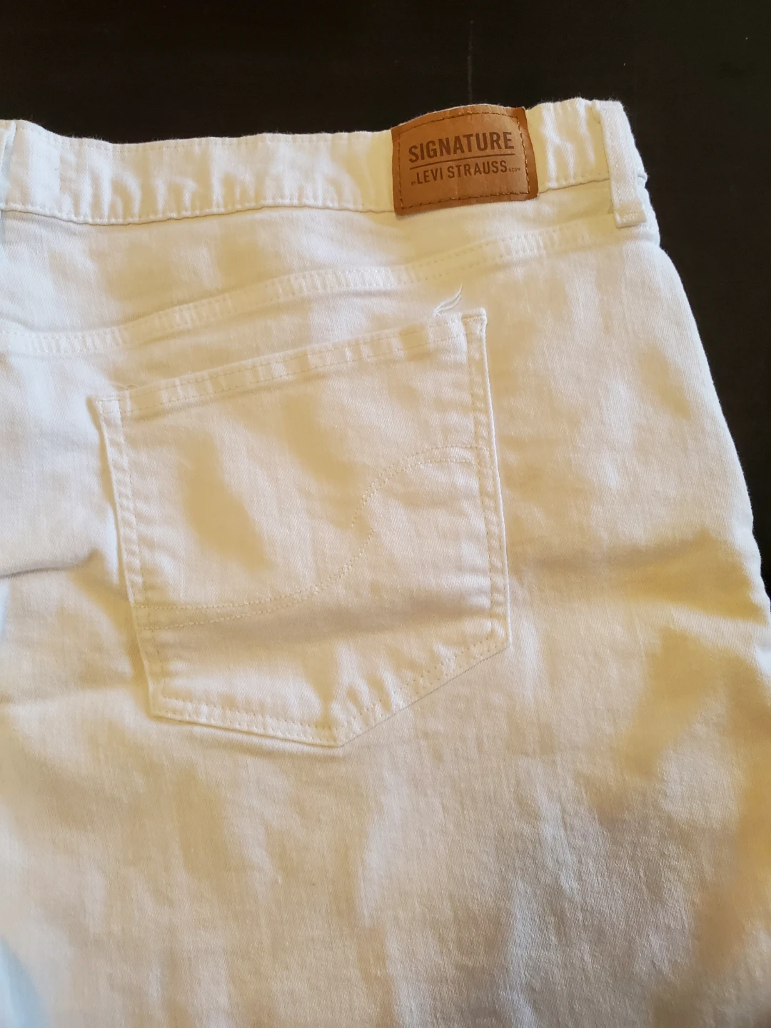 Plus Size Signature by Levi Strauss & Co. White Denim Shorts - photo 2