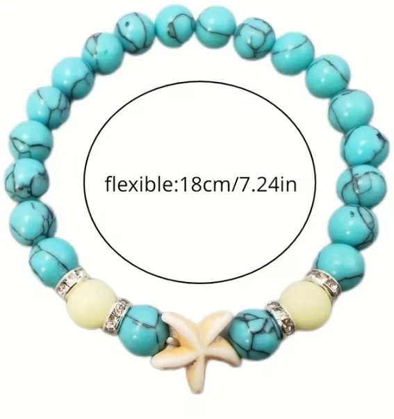 (BRAND NEW) 1 pc Beaded Bracelets with Starfish Charm - photo 3