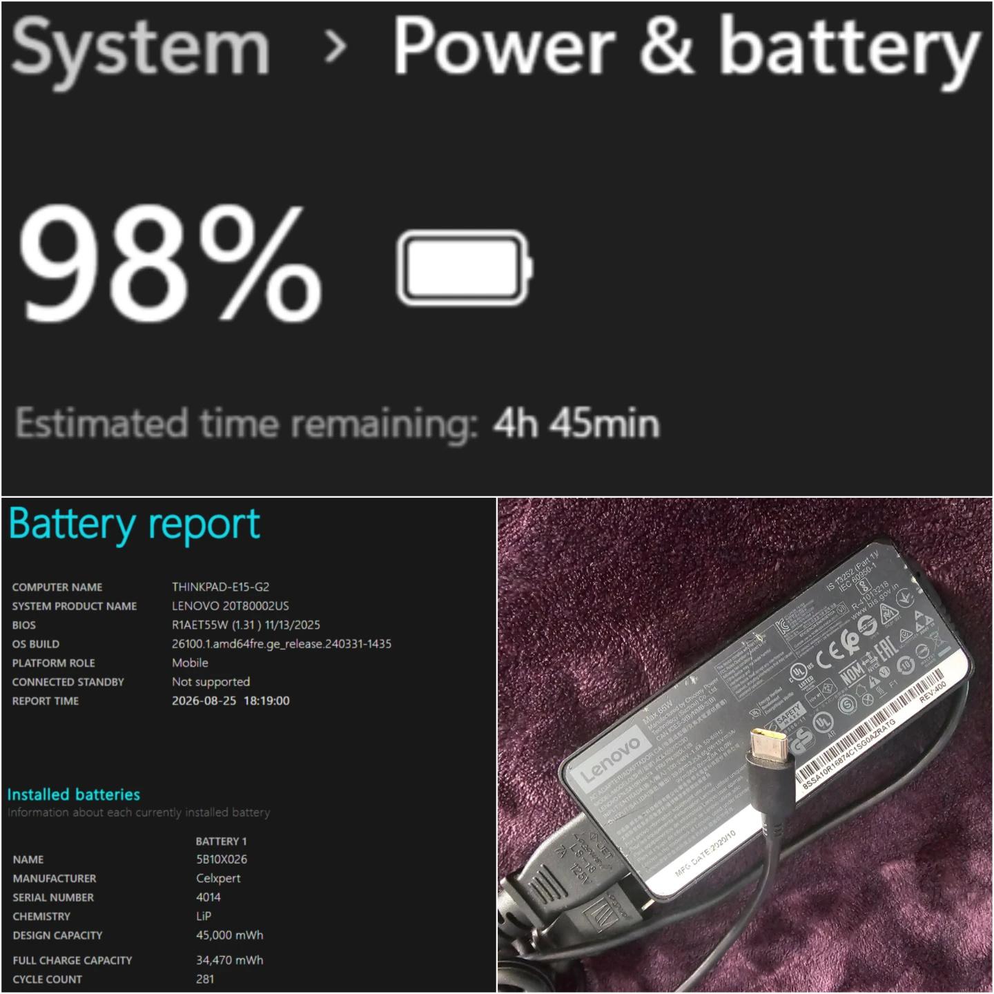 Ryzen 7, 16GB, 256GB SSD, Win11Pro, Wifi 6, ThinkPad E15 G2 - photo 3