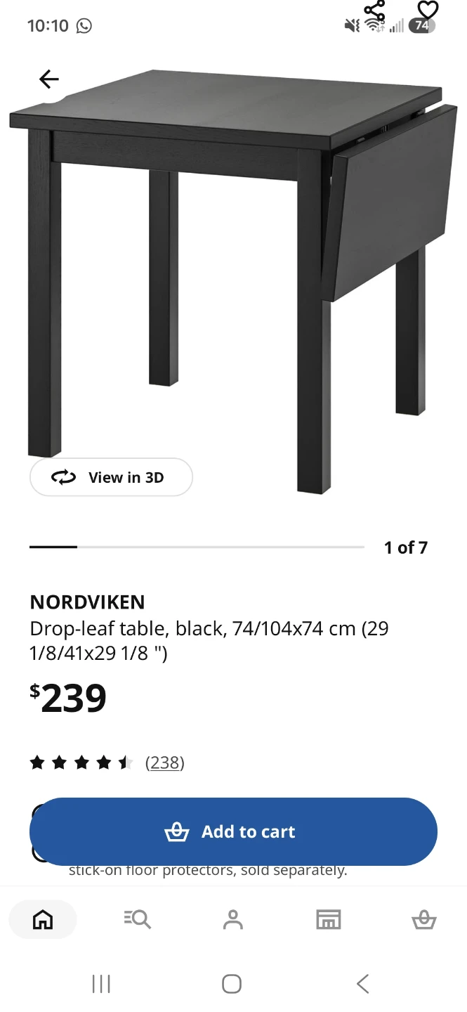 IKEA NORDVIKEN Extendable Dining Table - photo 4