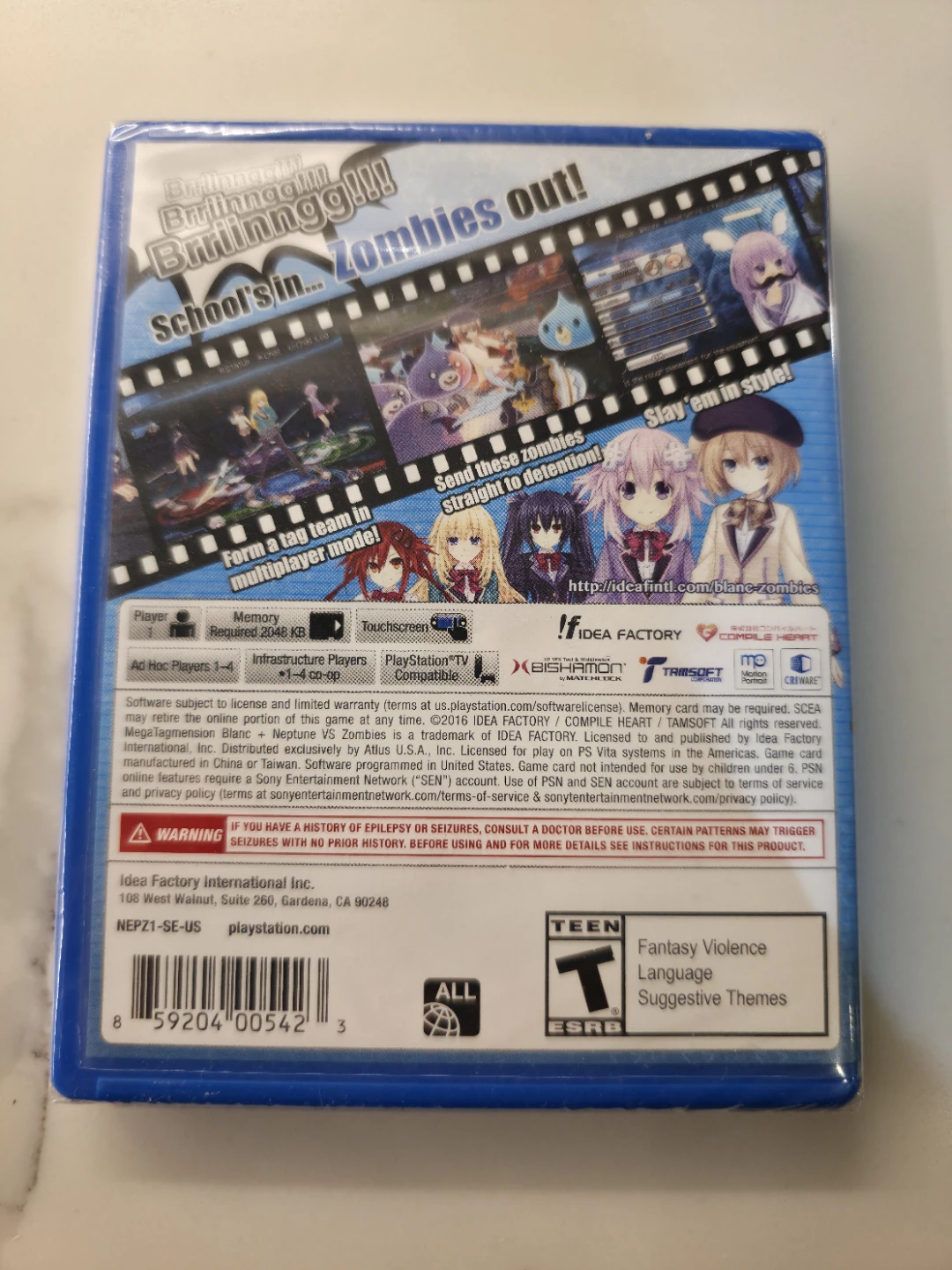 Megatagdimension Blanc Vs Zombies PlayStation Vita Game - photo 2