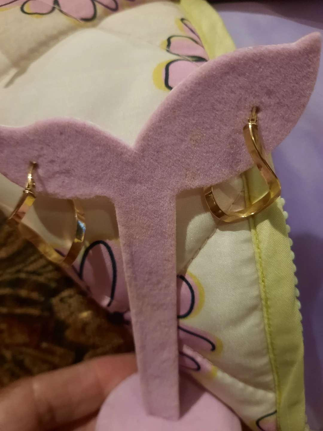 SOLID 10K Yellow Gold Twisted Hoop Earrings - Italy