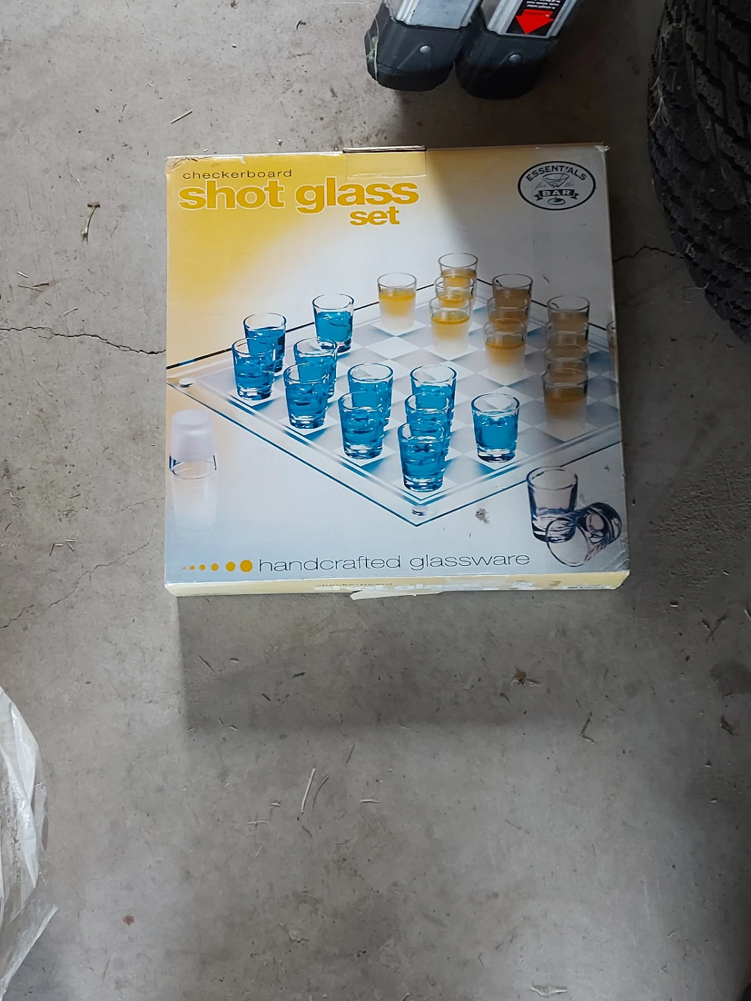 Checkerboard Shot Glass Set