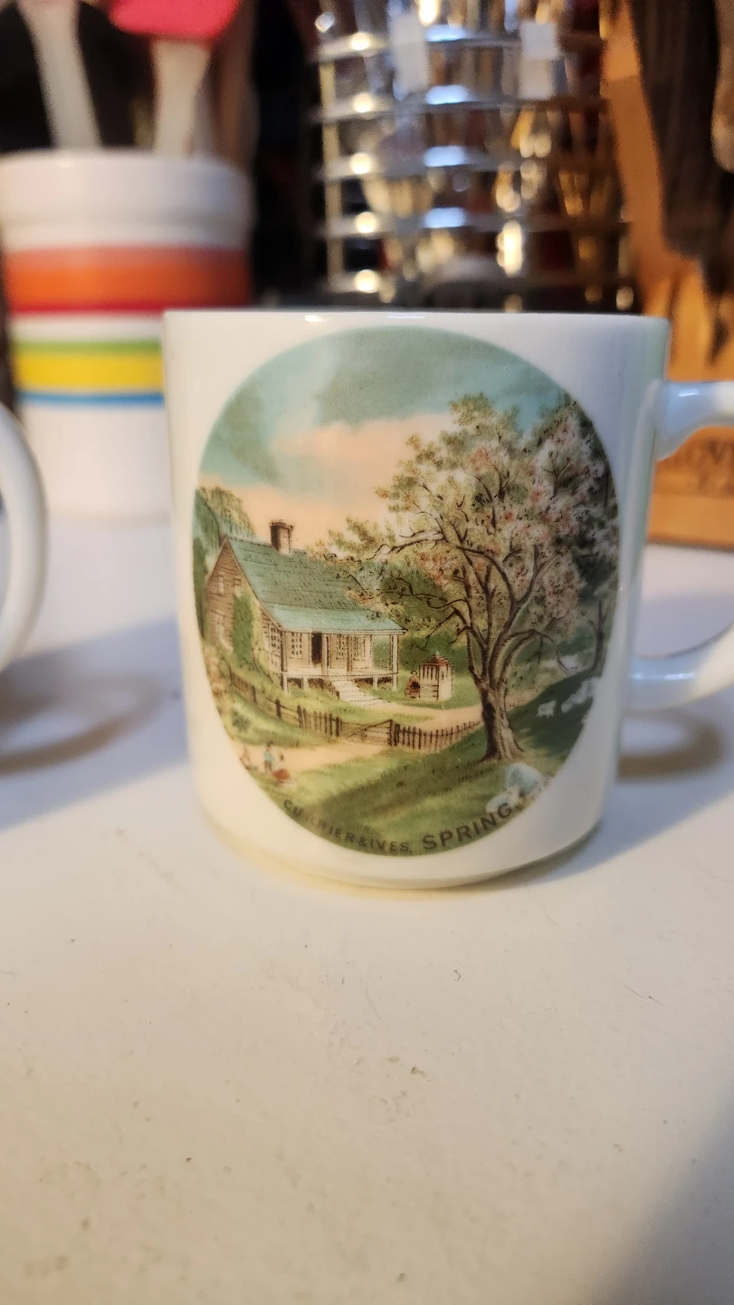 Currier & Ives "The Seasons" Mugs - Set of 4 - photo 2