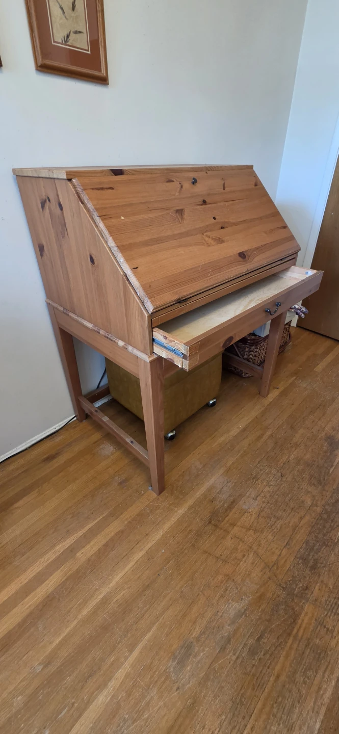 Wooden office desk - photo 2