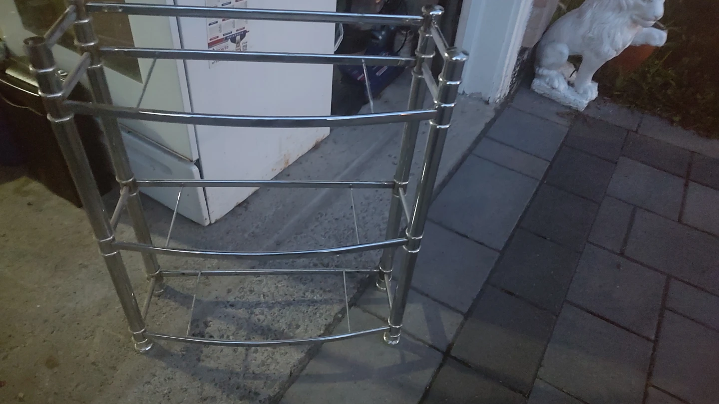 Chrome 3-Tier Shelf Rack