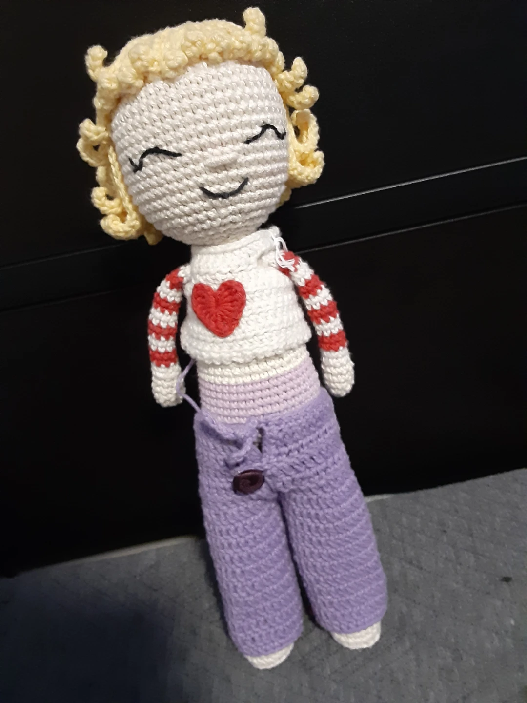 Handmade Crochet Doll with Removable Pants - photo 2