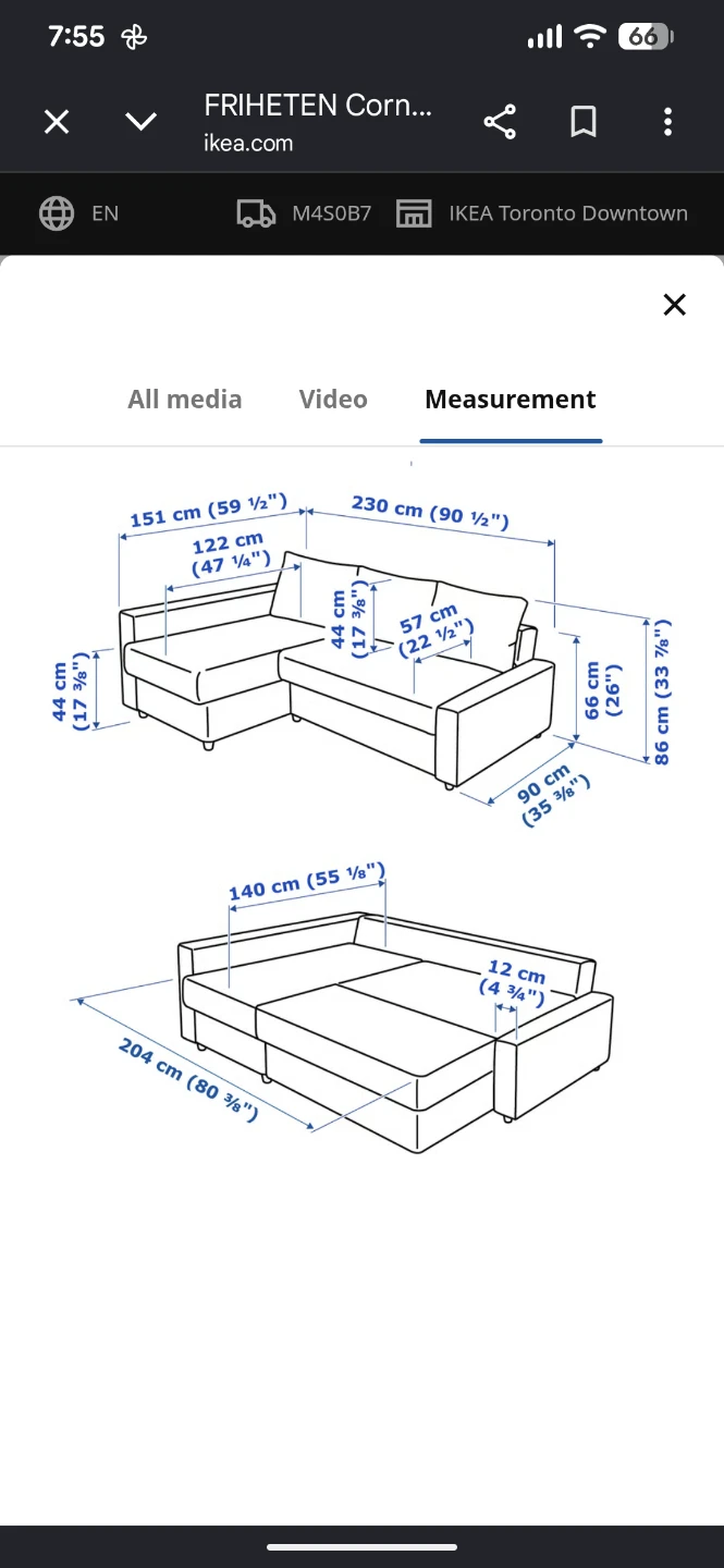 IKEA FRIHETEN Corner Sofa Bed with Storage - Dark Grey - photo 2