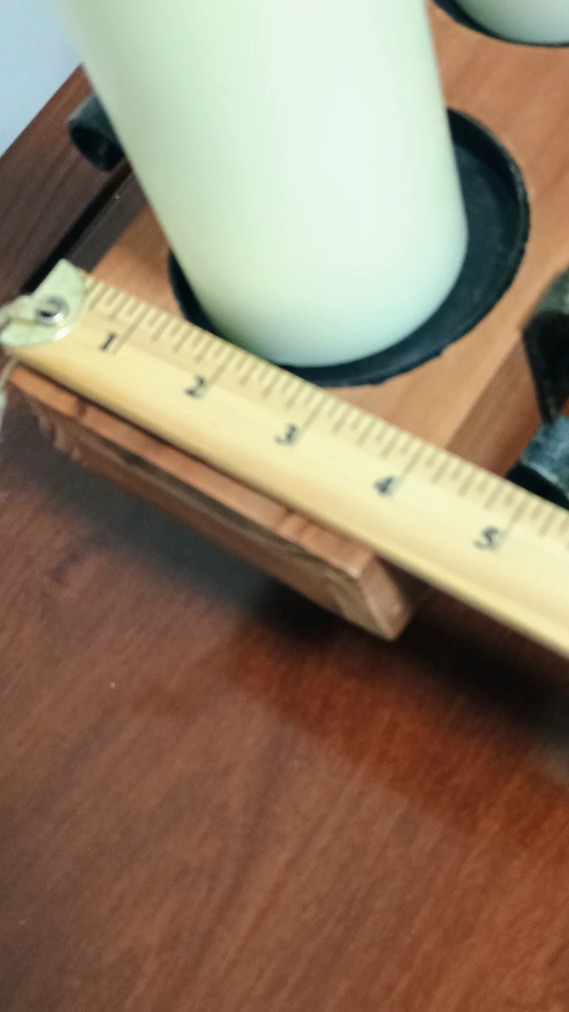 Rustic Wooden Candle Holder with 6 Slots - photo 3