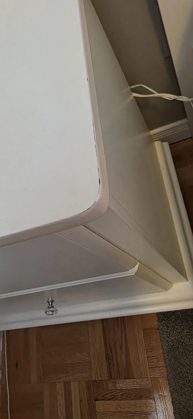 White 2-Drawer Nightstand - photo 3