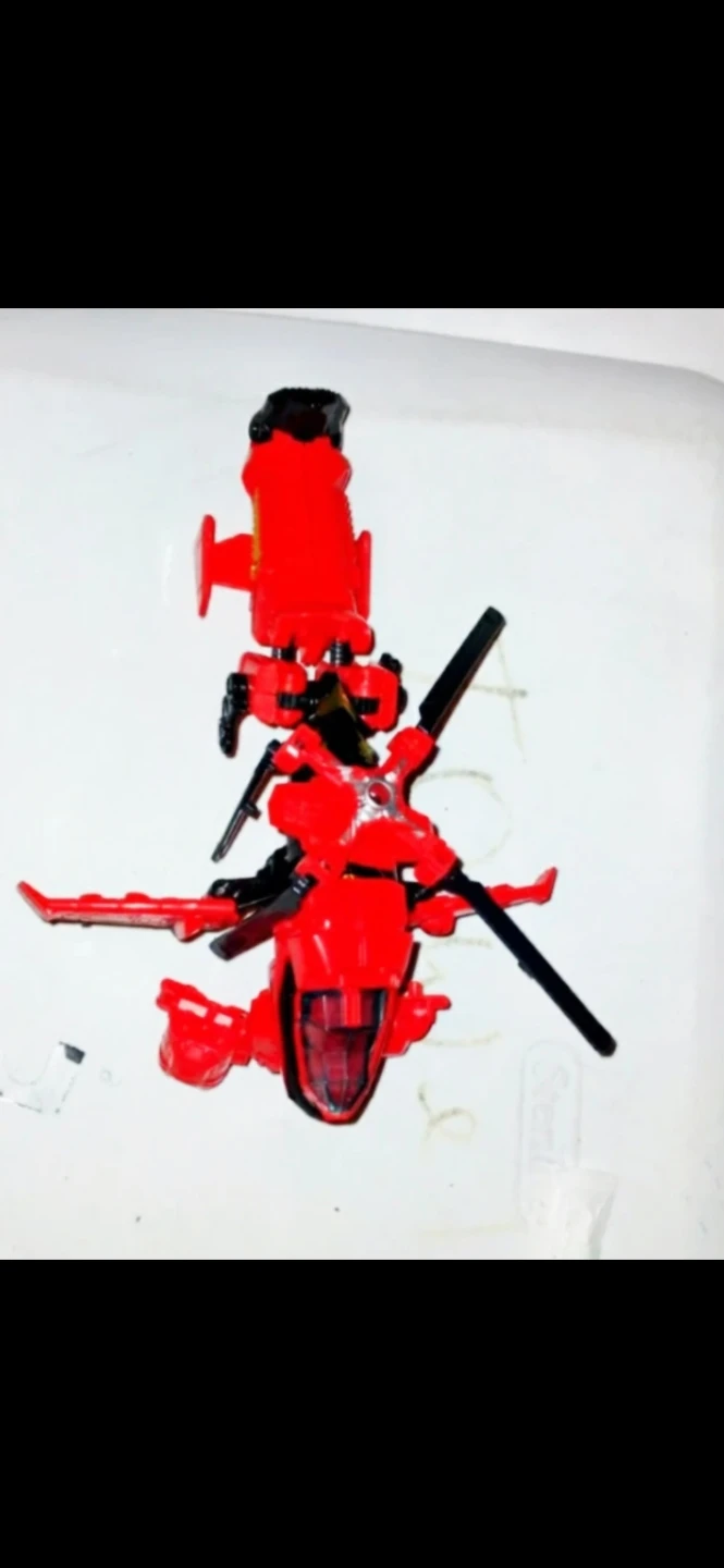 Red and Black Helicopter Toy