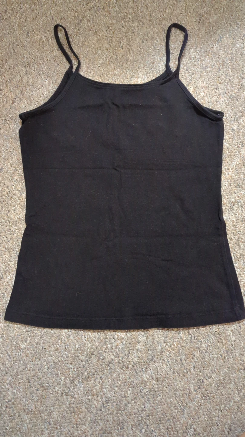 Black Spaghetti Strap Tank Top (2) - photo 2