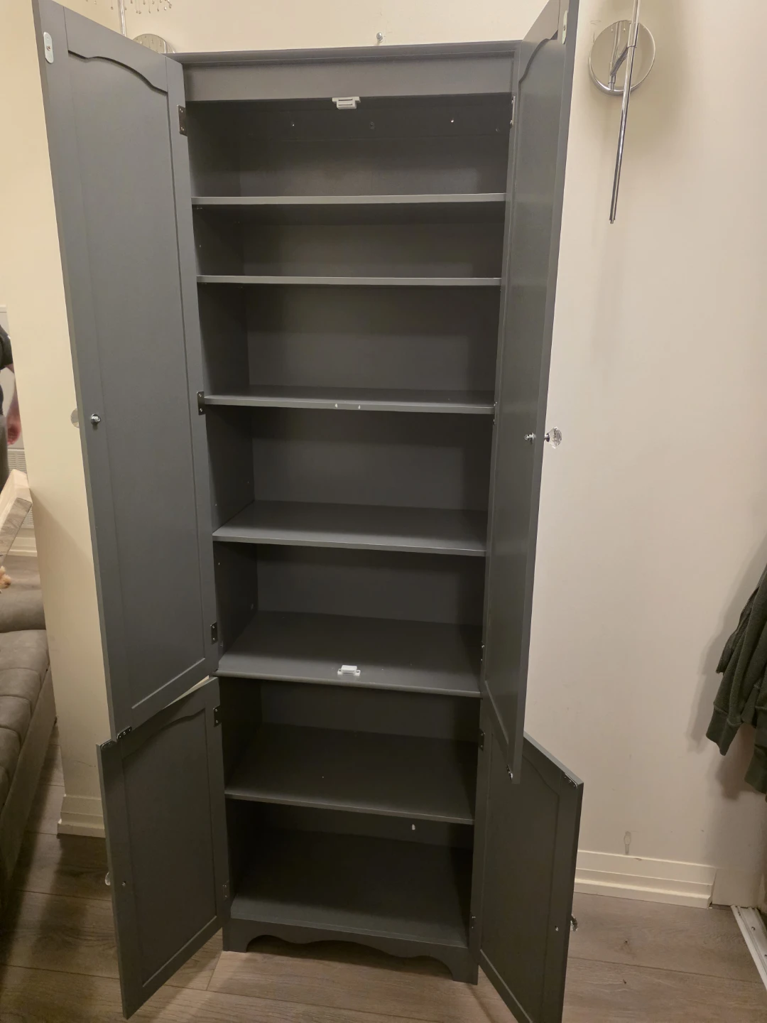 Grey Tall Storage Cabinet - photo 5