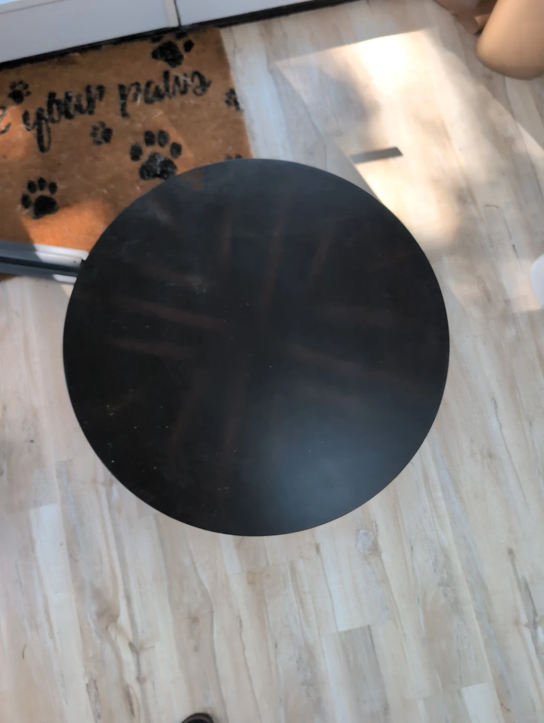 Black Round End Table - photo 2