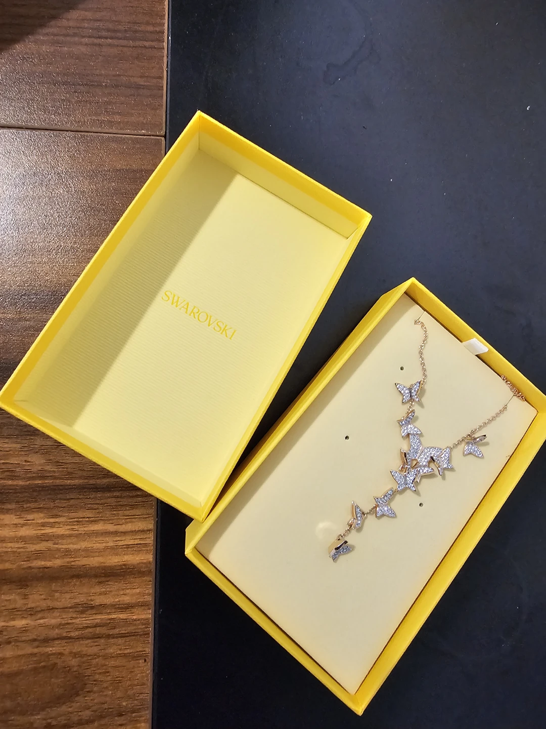 Swarovski Idyllic Lilia y Necklace Butterfly rose gold finish - photo 5