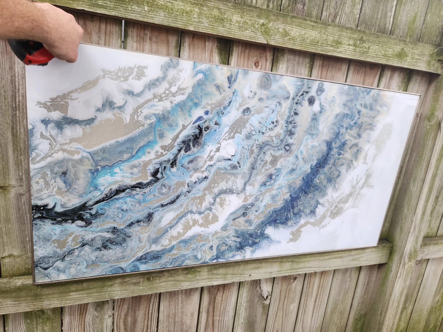 Abstract Fluid Art Wall Decor - photo 2
