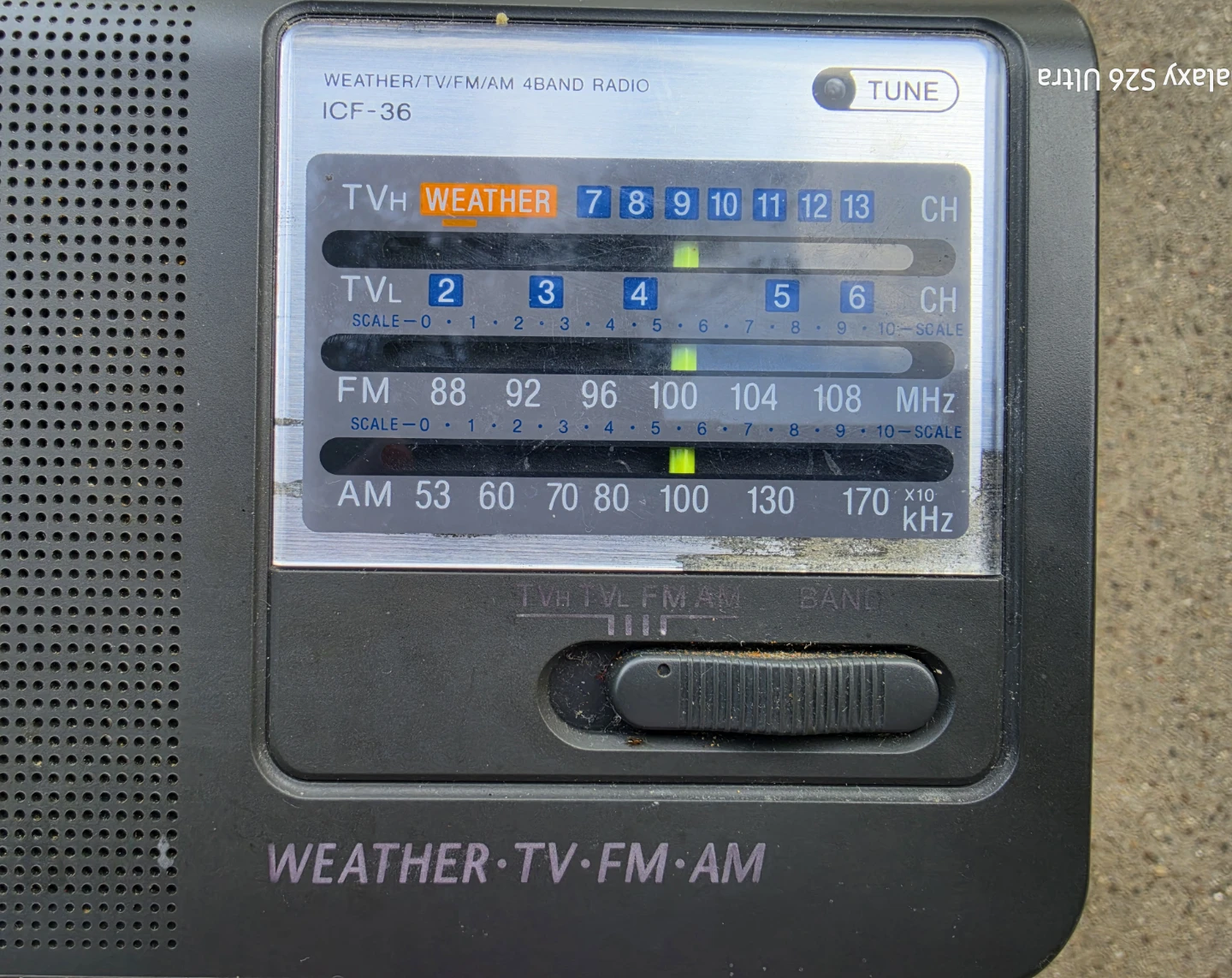 Sony ICF-36 Weather/TV/FM/AM 4Band Portable Radio For Parts - photo 5