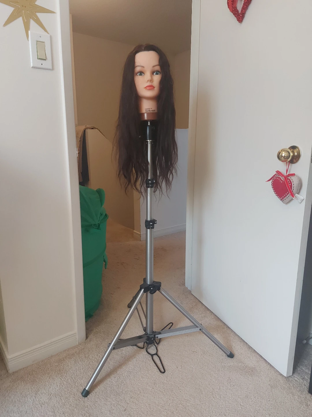 Mannequin Head with Stand