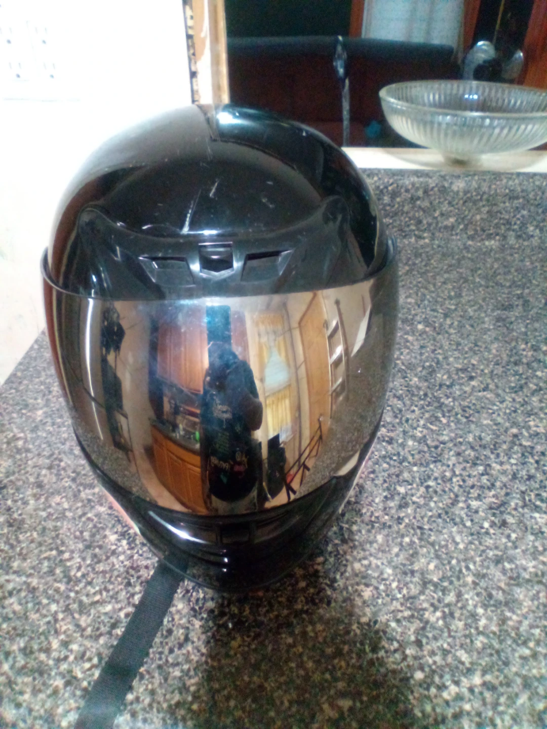Black Full Face Motorcycle Helmet - photo 2