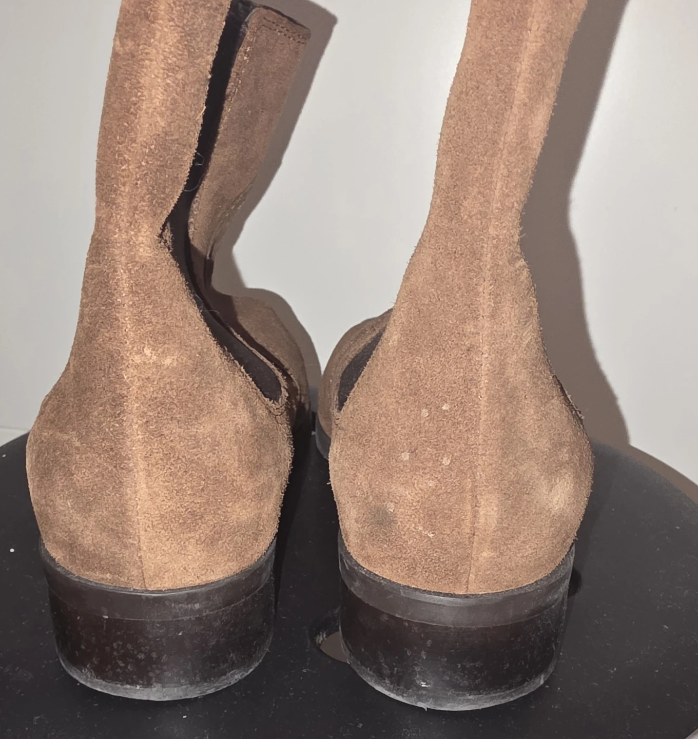 Aquatalia Made in Italy Suede Chelsea Boots — Brown — Size 10 - photo 4