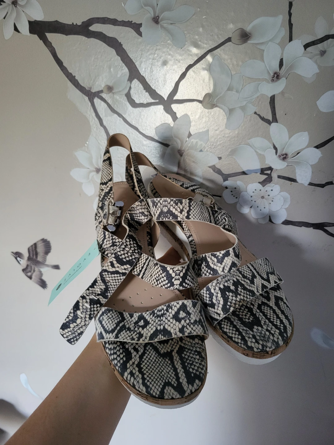 Evolve Snake Print Platform Sandals - photo 3