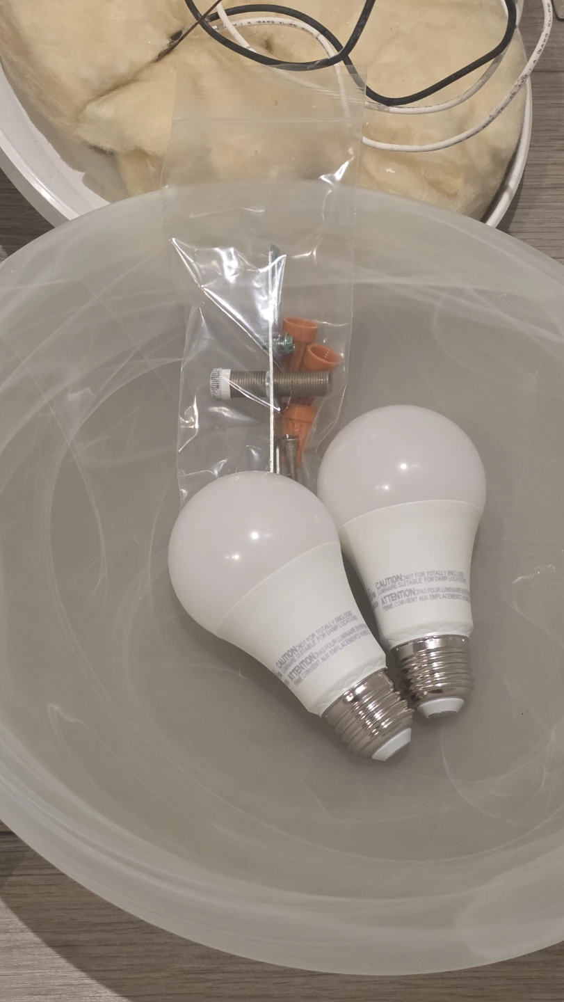 Set of 5 Flush Mount Ceiling Lights with LED Bulbs - photo 5
