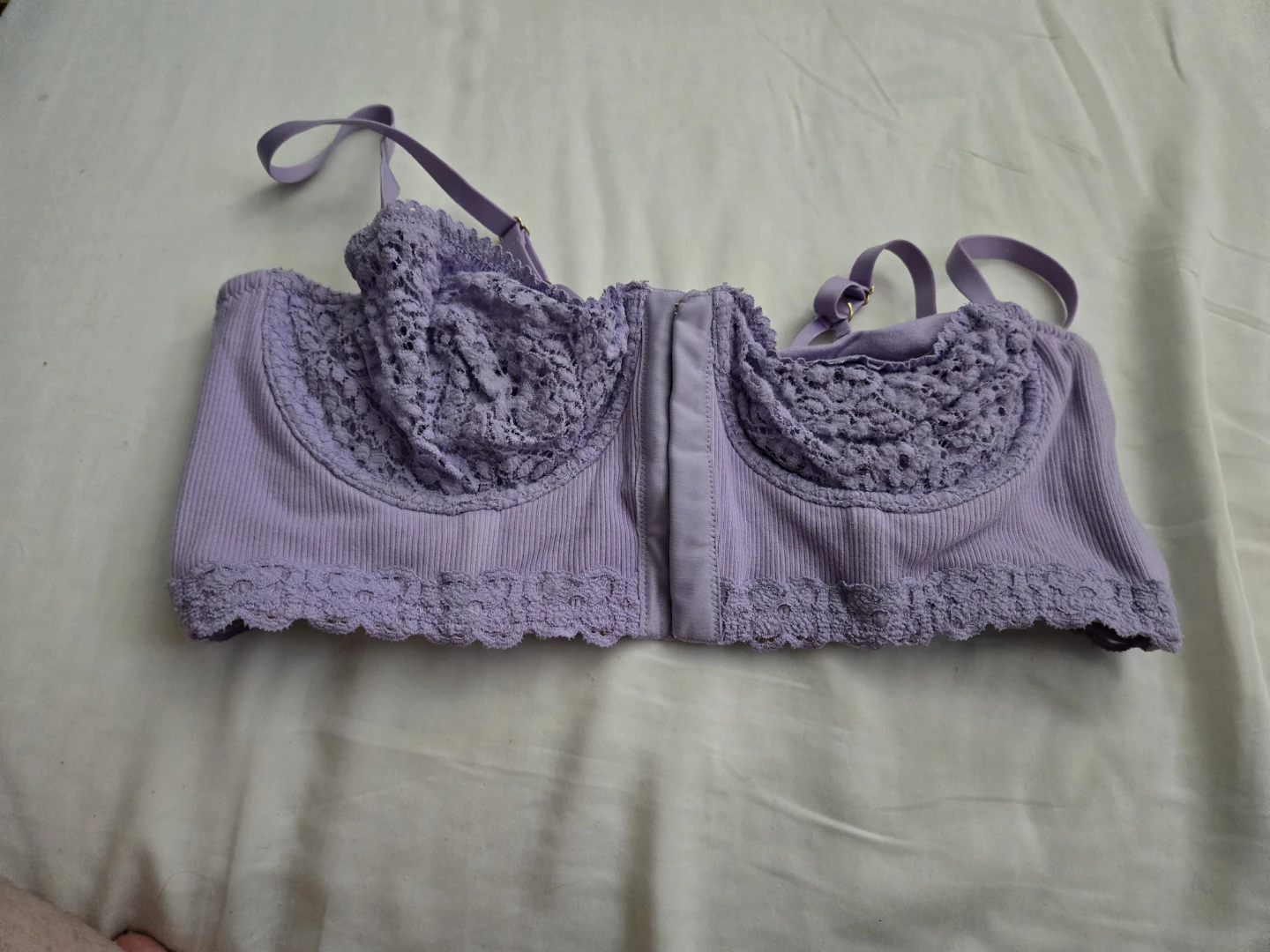 Aerie Lilac Lace Bralette - 36C