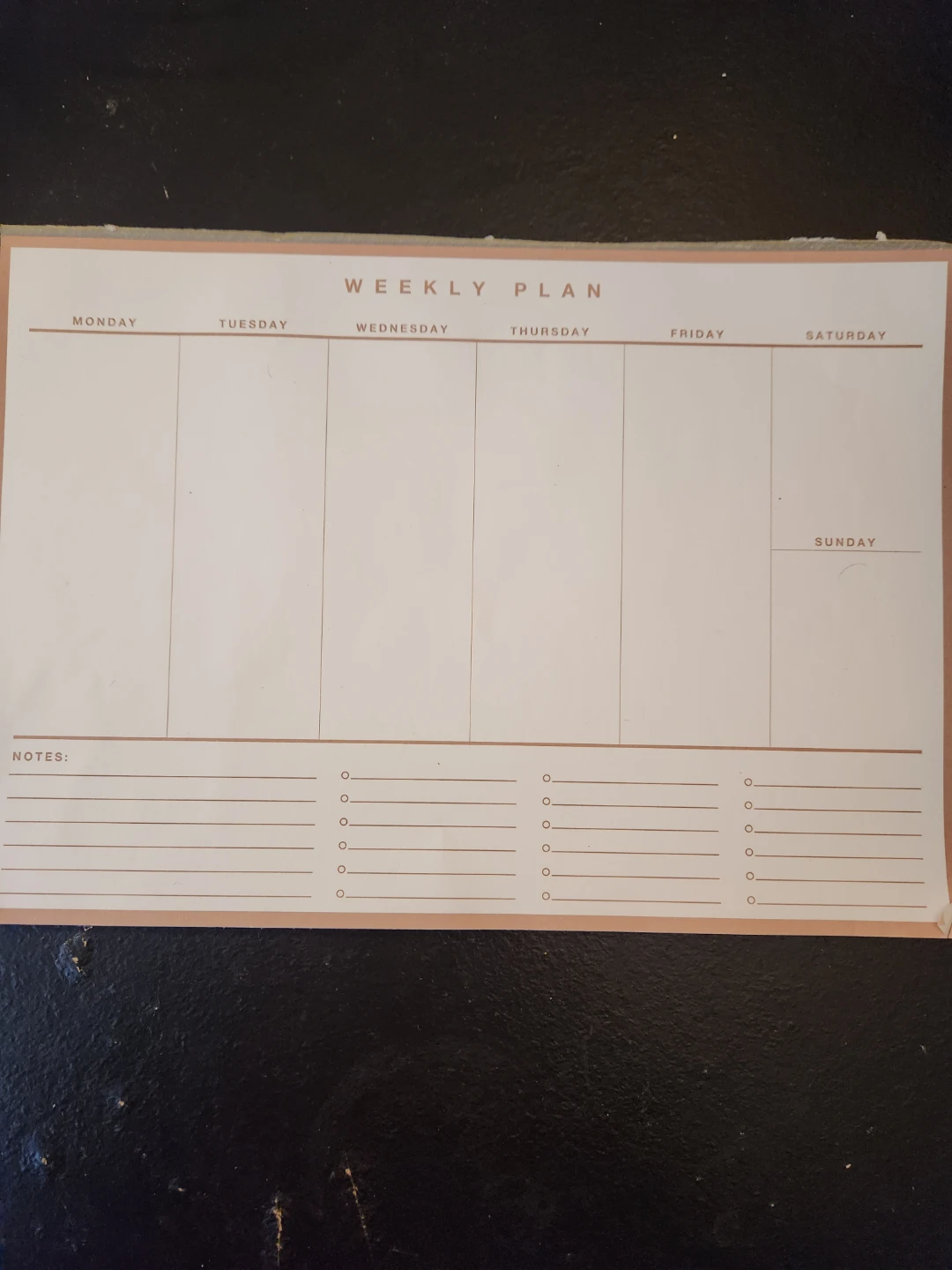 Weekly Planner Notepad