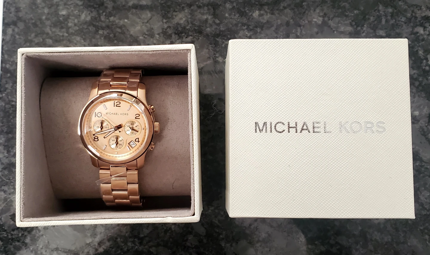 Michael Kors Rose Gold Chronograph Watch MK7324