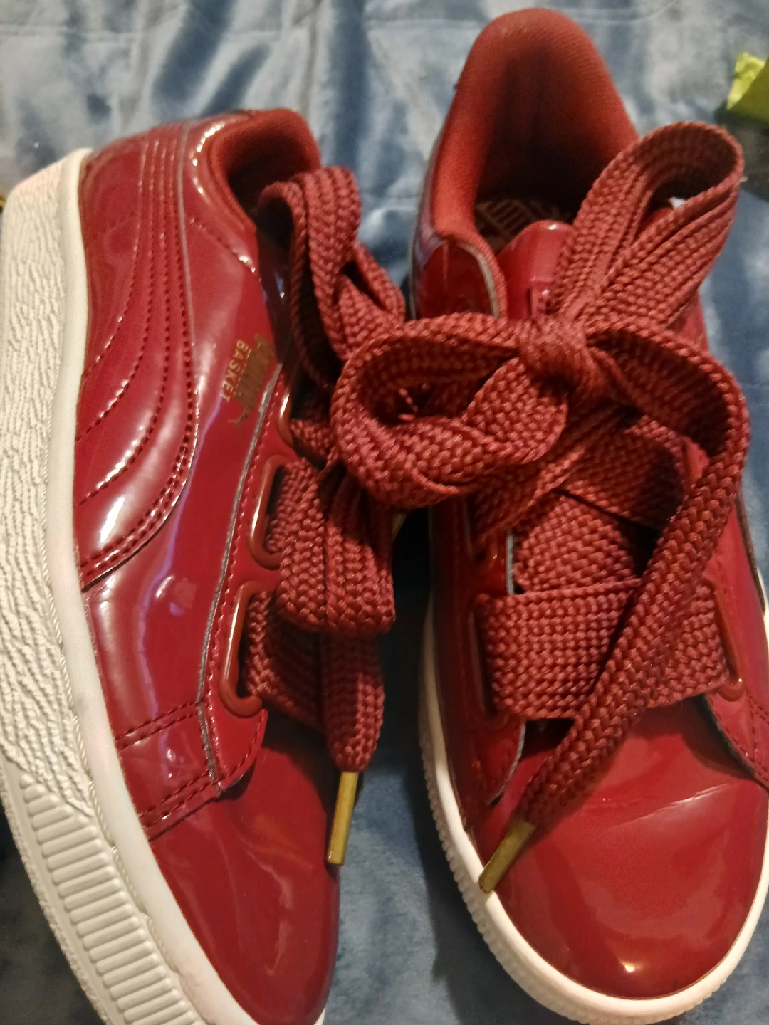 Puma Basket Classic Red Shoes - Size 8.5 CDN