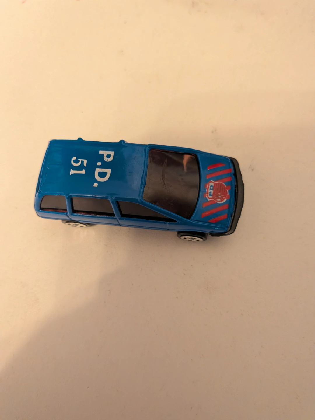 Blue P.D. 51 Toy Police Car