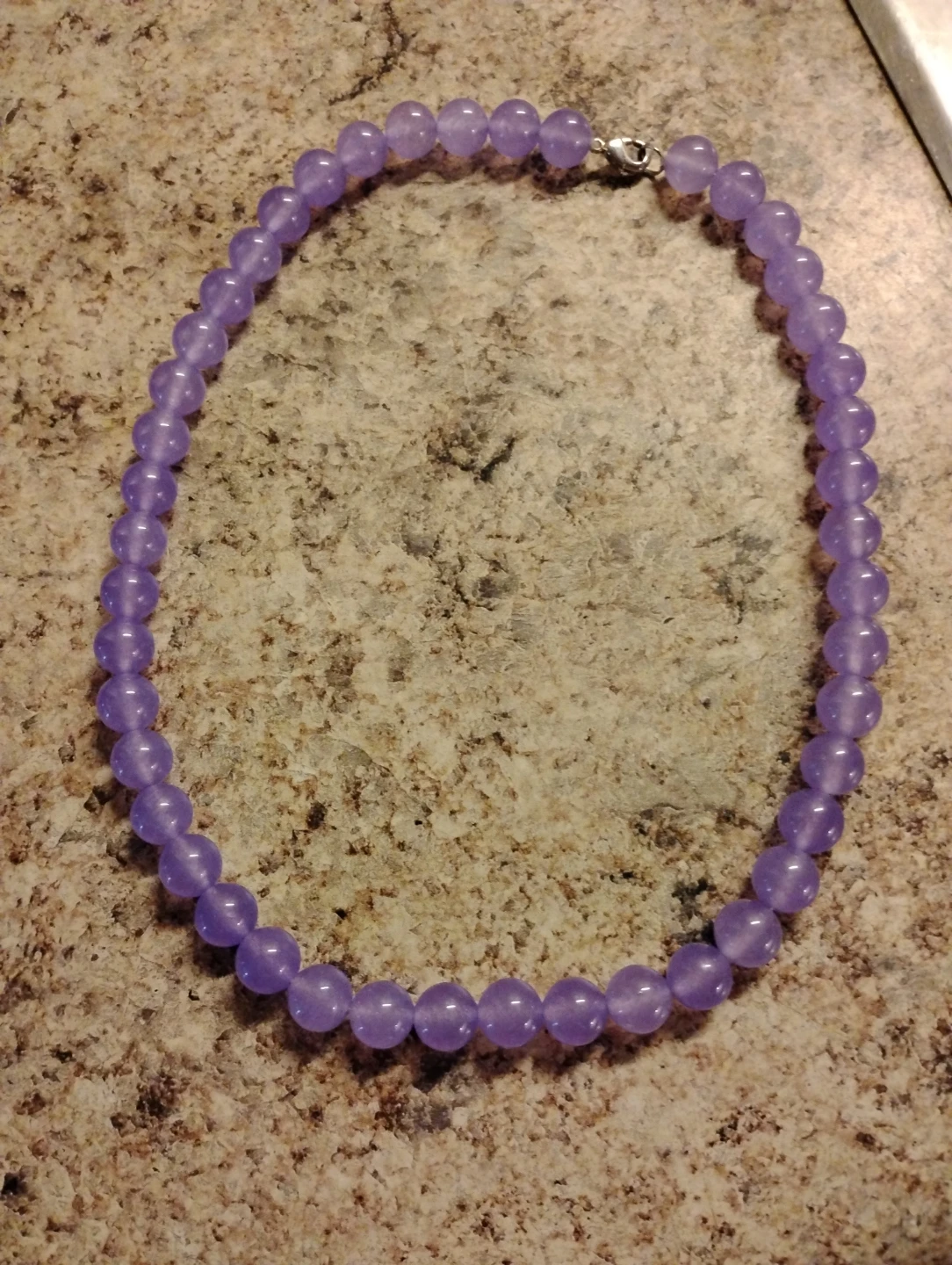 Lavender Purple Jade Necklace
