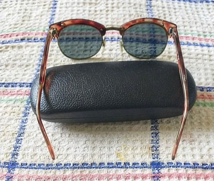 Vintage Clubmaster Sunglasses with Case - photo 2