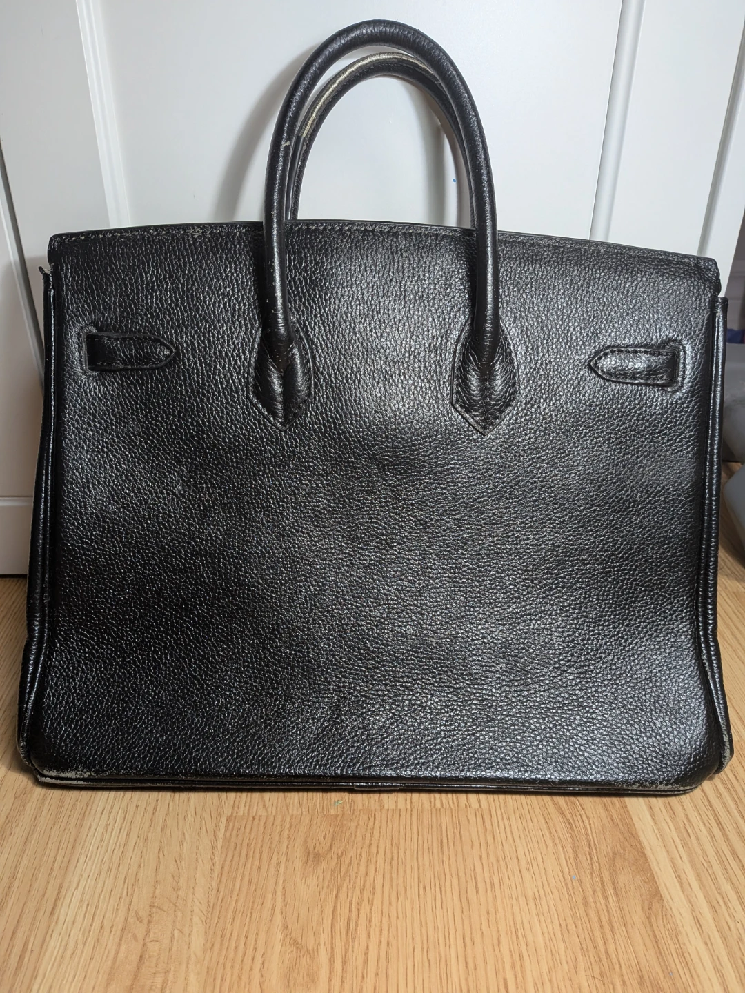 Hermes Birkin 35 all black leather handbag - photo 4