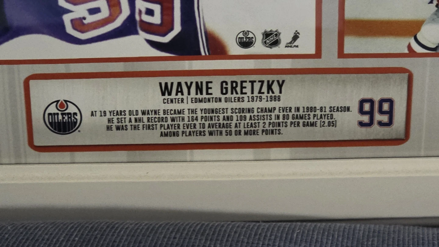 Wayne Gretzky Framed Hockey Photo Display - photo 2