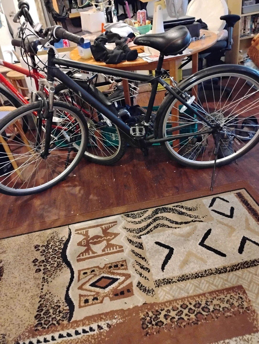 Black Hybrid Bike - photo 2