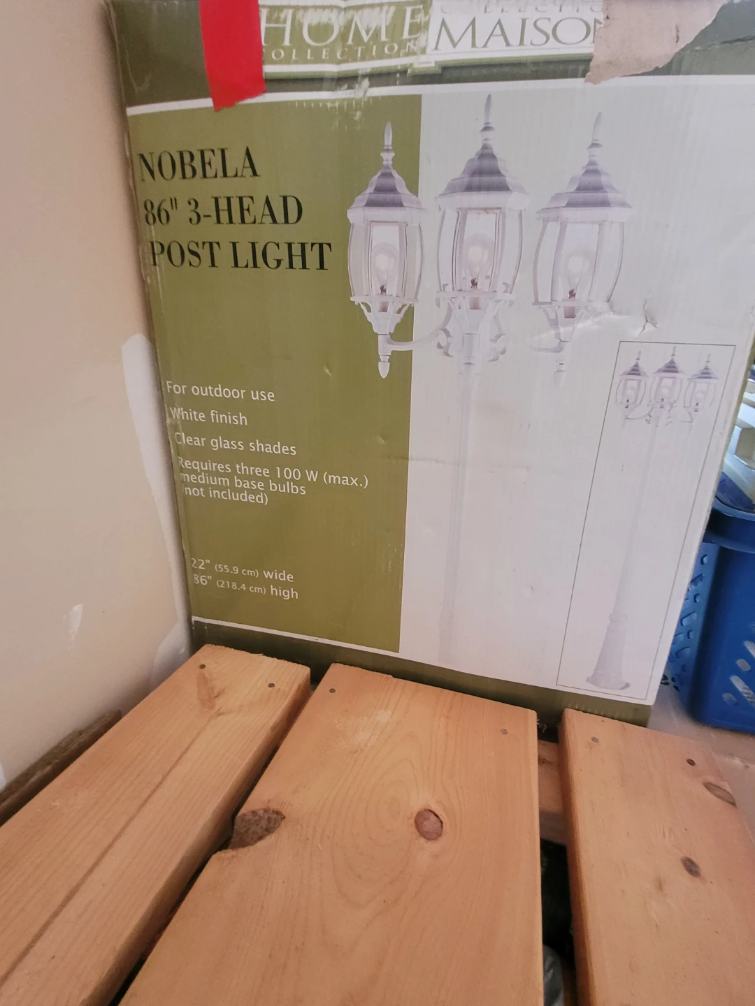 Nobela 86" 3-Head Post Light - photo 3