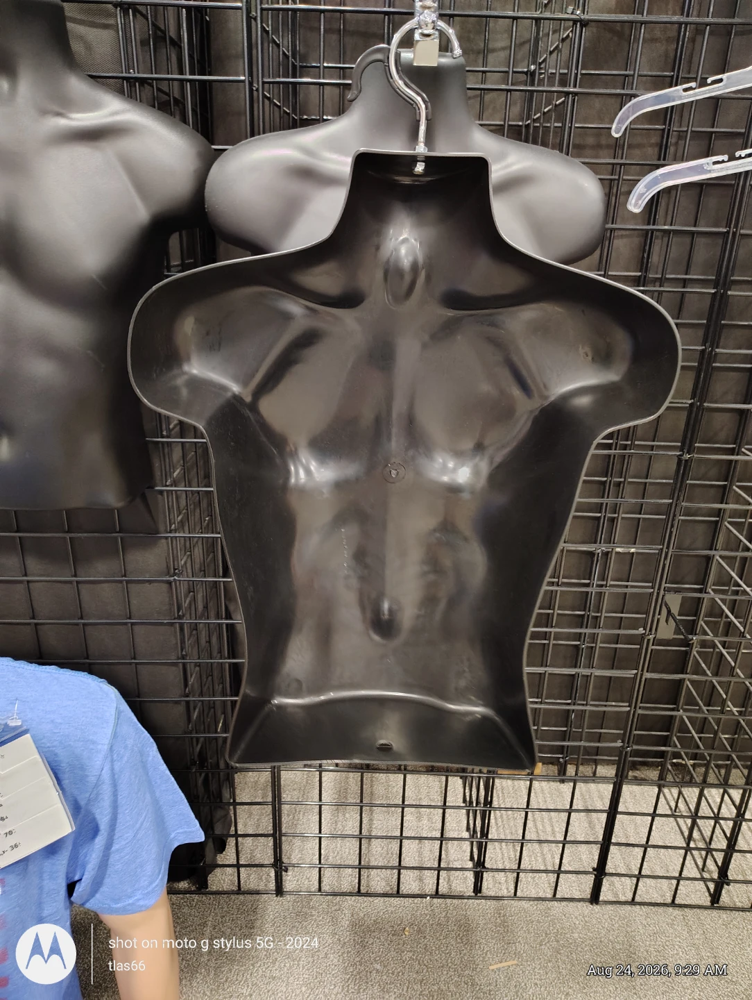 Black Male Mannequin Torso Display Form - photo 2