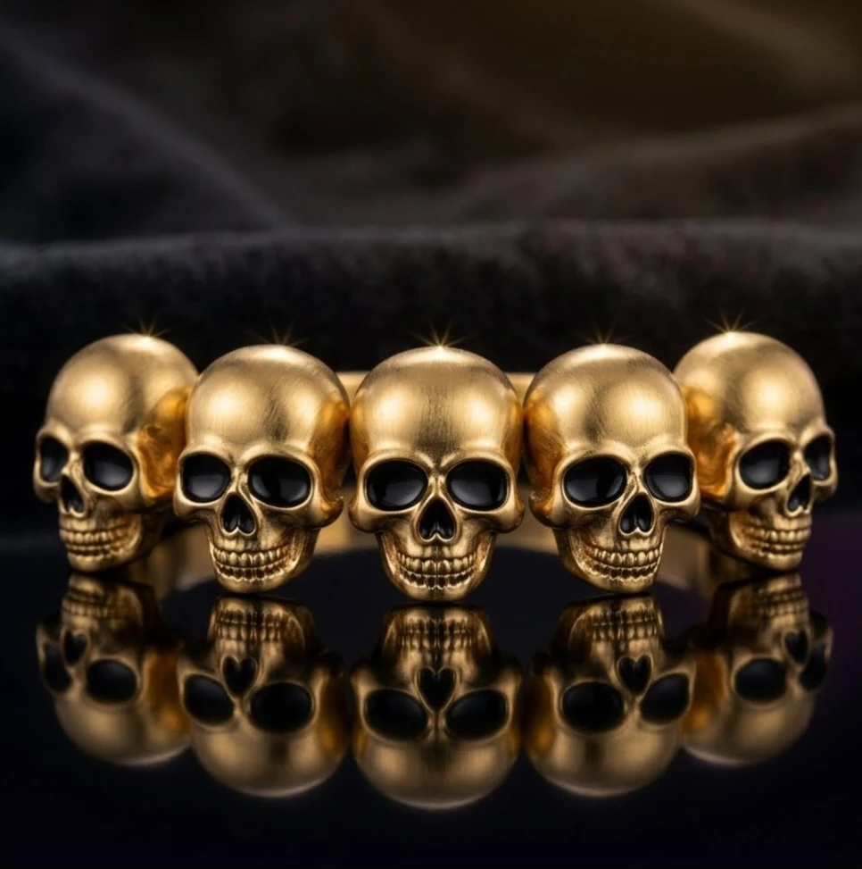 New Gold Skull Halloween Bracelet - photo 3