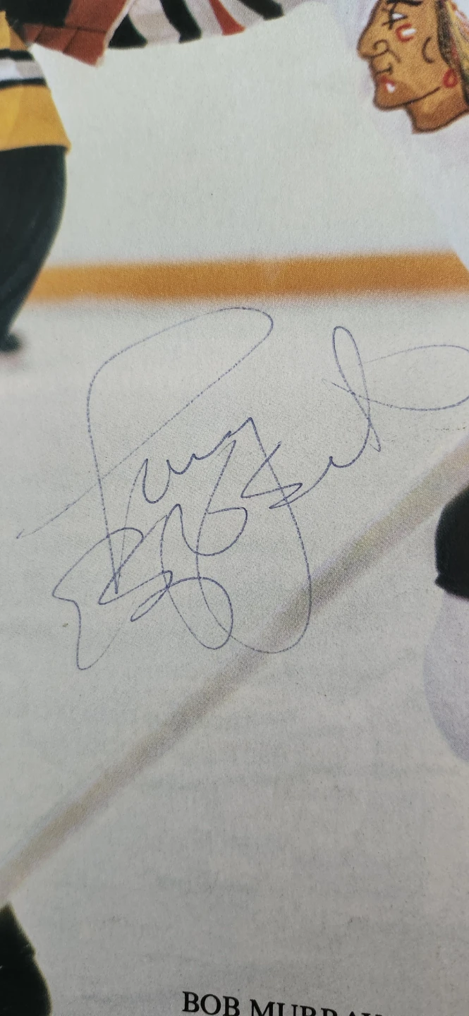 Toni Esposito Autographed NHL Magazine