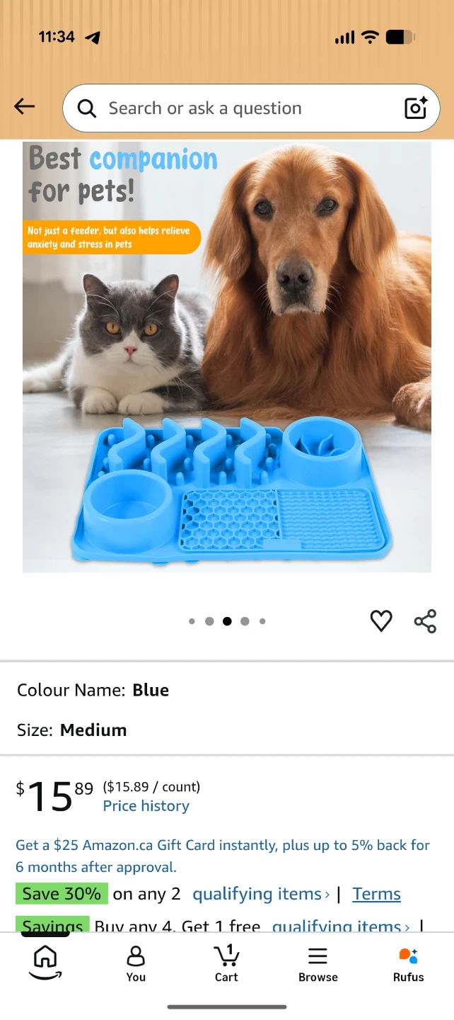 Pet Slow Feeder Lick Mat *new* - photo 2