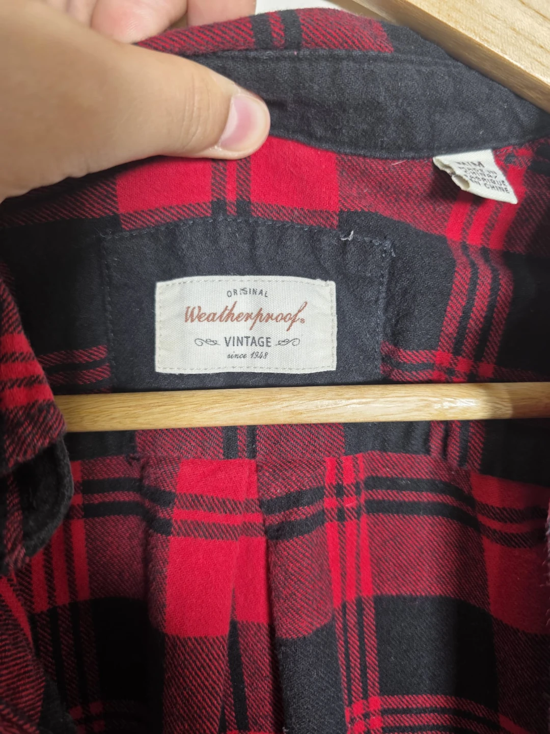 Weatherproof Vintage Plaid Flannel Shirt - Red/Black - photo 4