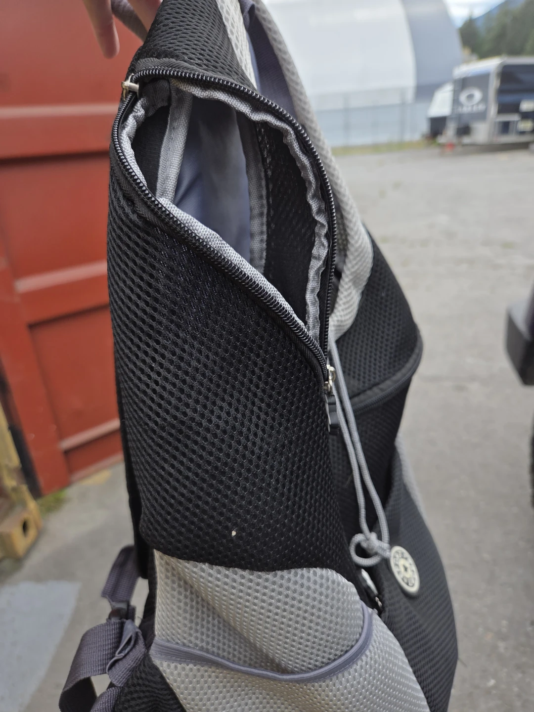 Black & Grey Mesh Dog Backpack - photo 2
