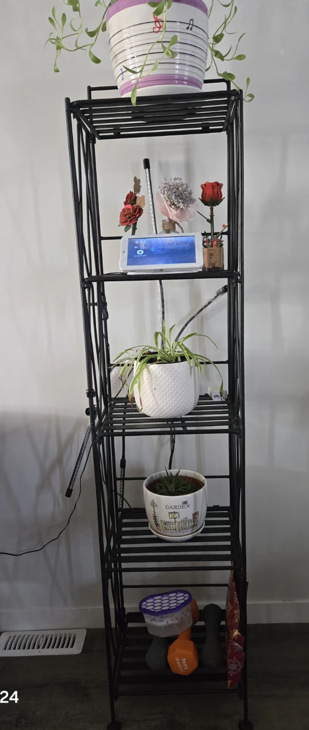 5-Tier Metal Bookshelf & Decor Shelf - photo 2