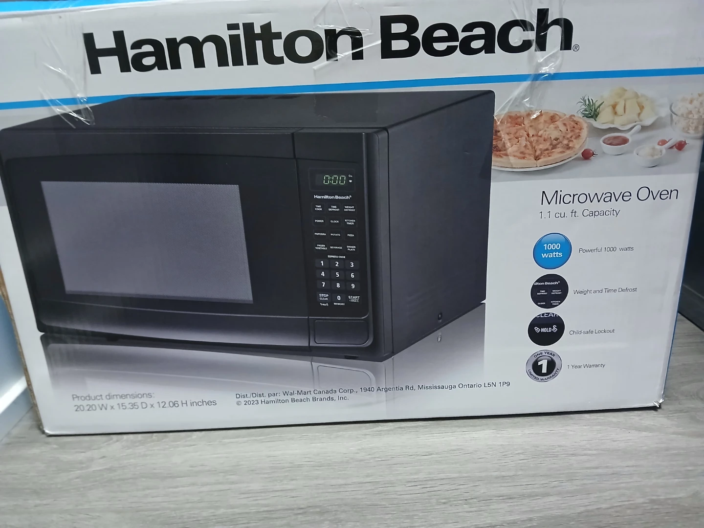 Hamilton Beach Microwave Oven 1.1 cu. ft.