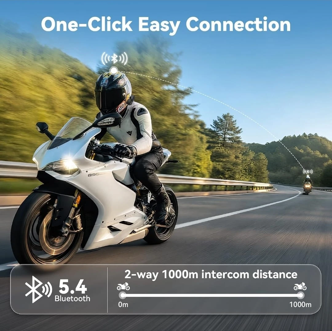 NYTalk Motorcycle Bluetooth Headset (set of 2) - photo 2