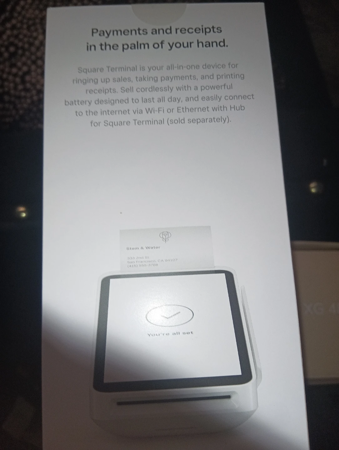 Square Terminal - All-in-one Payment Device - photo 2