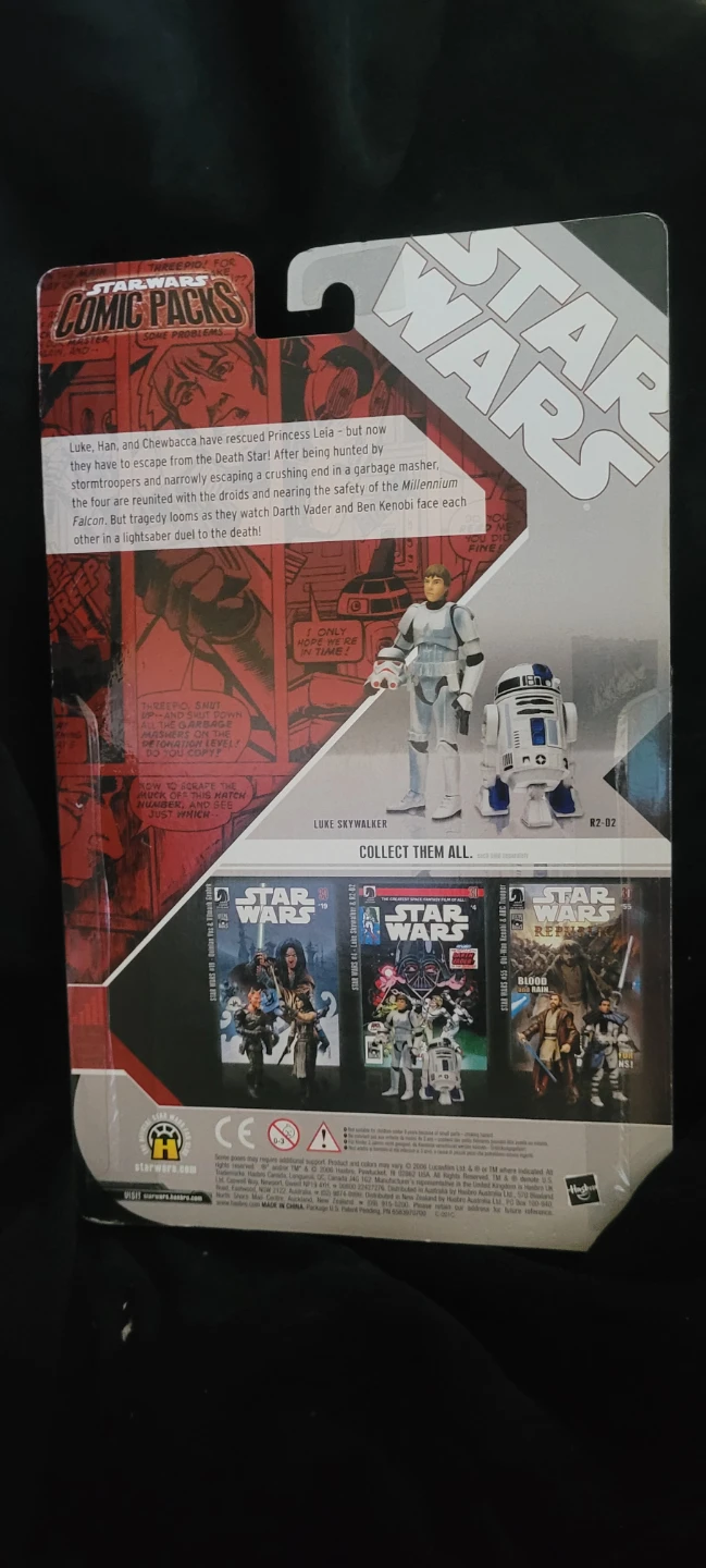 Star Wars Comic Packs Luke Skywalker & R2-D2 Action Figure Set - photo 2