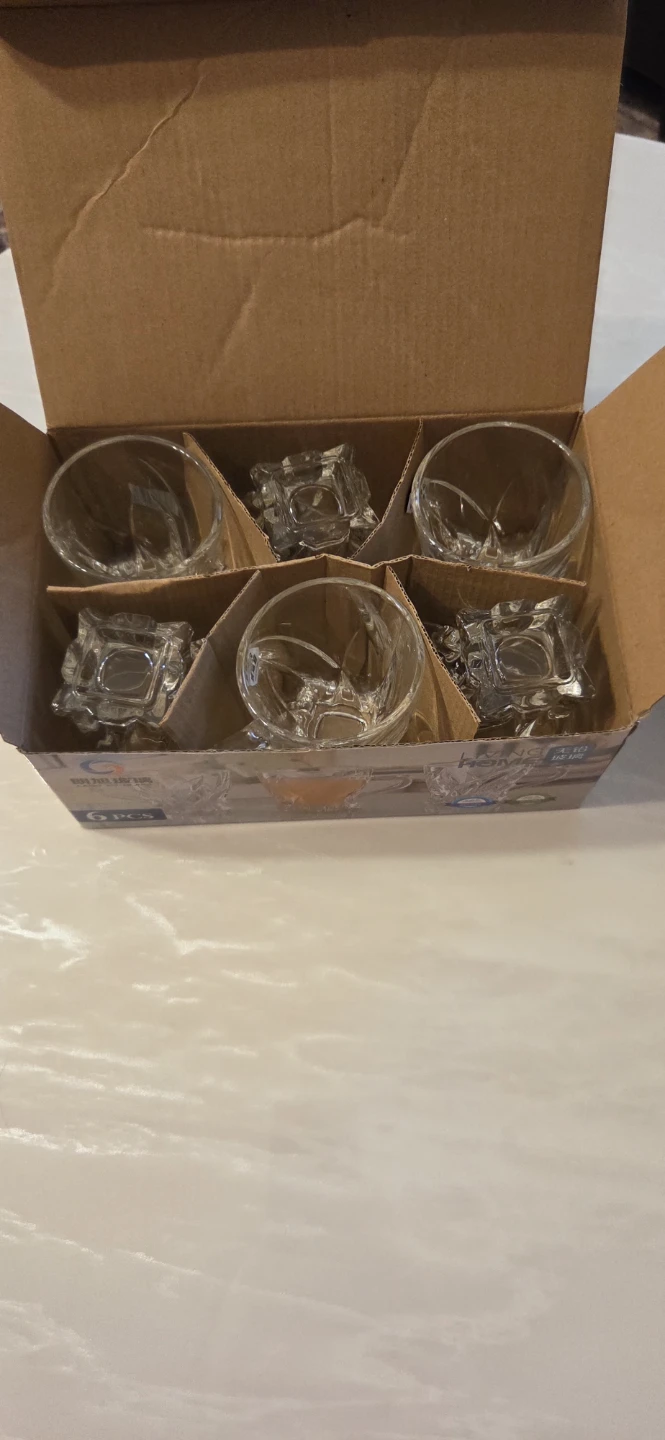 Lang Xu Glass Espresso Cups Set - 6 Pieces