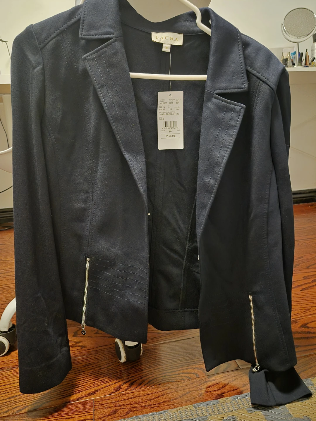 LAURA Navy Blue Blazer Jacket